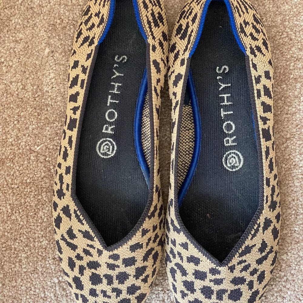 Rothy's The Flat Women's Size 8 US Leopard The Flat slip on